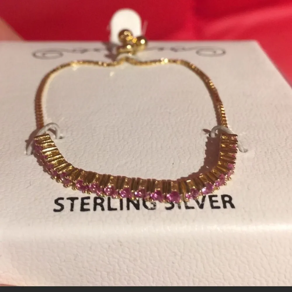 Sterling silver adjustable bracelet. With box/tag
